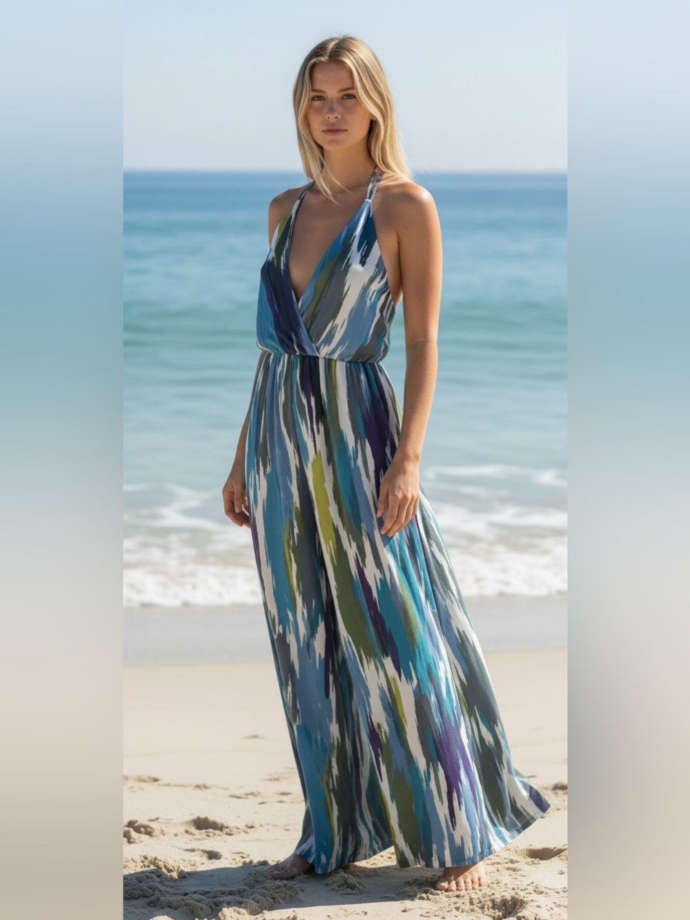 Anthropologie James Coviello Brushstrokes Dress size XS